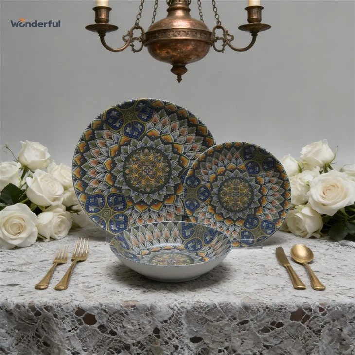 Mandala-Inspired Ceramic Dinnerware Set best