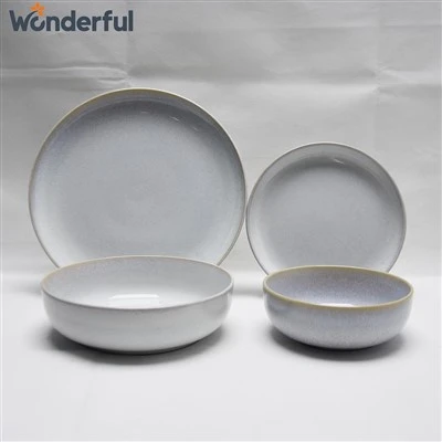 24 pezzi set di stoviglie ceramiche sofisticate reattive